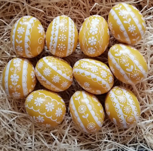 Žlutá reliefní kraslice — foto 2