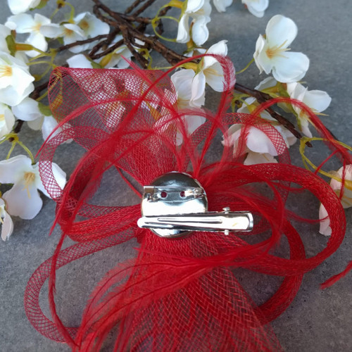 Royal Red Fascinator — foto 4
