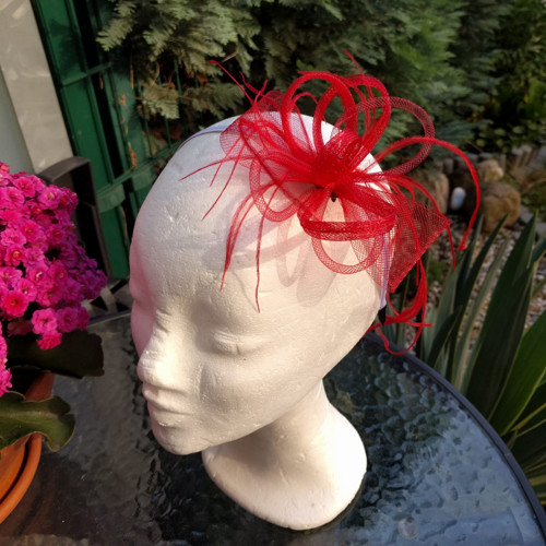 Royal Red Fascinator — foto 3