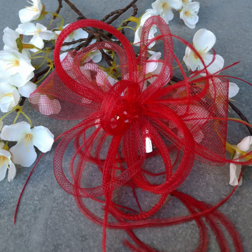 Royal Red Fascinator — foto 2