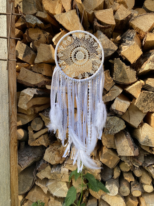 Lapač snů - velký bílý — foto 3