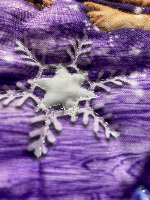 Exkluzívny fialový vílový patchwork set — foto 3