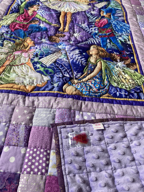 Exkluzívny fialový vílový patchwork set — foto 5