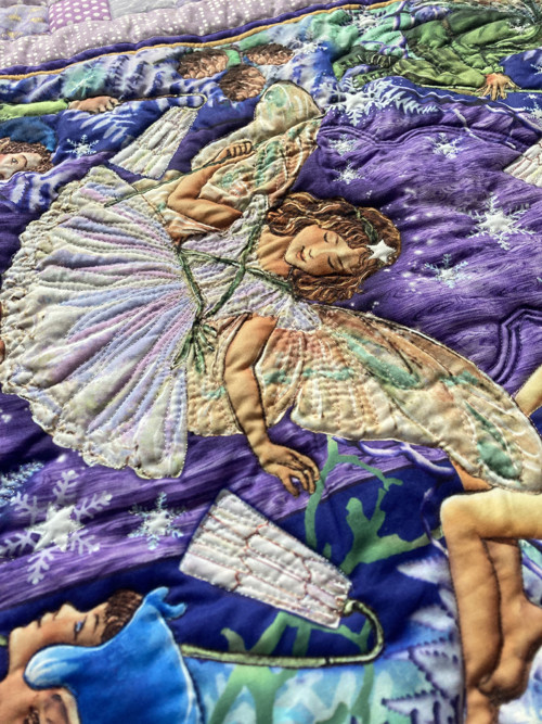 Exkluzívny fialový vílový patchwork set — foto 4