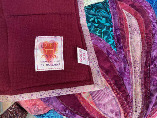 Batikový patchwork set - prehoz a vankúše — foto 4