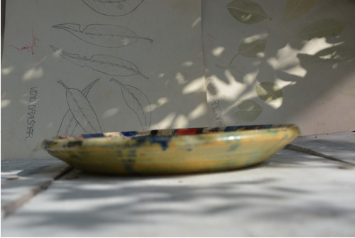 Hrubé pítko/talíř strakatý, 22.5 cm — foto 5