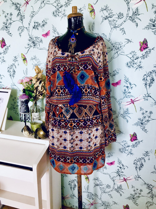 Boho šaty indiánské léto — foto 3