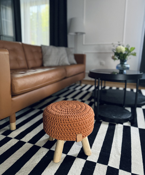 Polstrovaná stolička - dýňová — foto 3