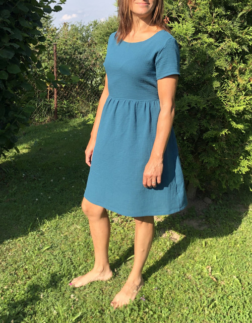 Šaty Hanny petrolejové — foto 2