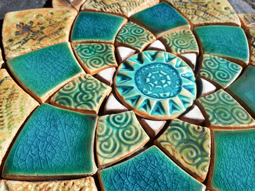 Mandala z keramických komponentů 85 — foto 2