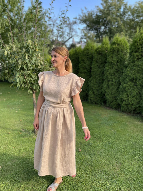 Vázací šaty z mušelínu. — foto 5