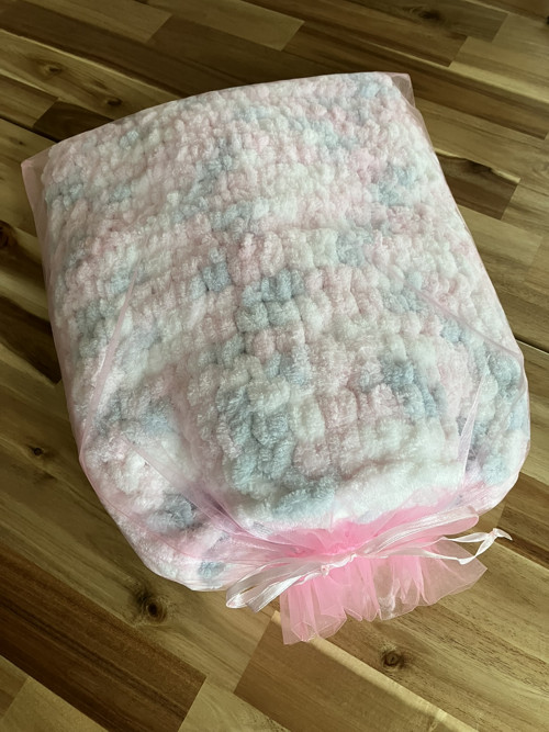 Deka Alize Puffy šedorůžový melír — foto 3