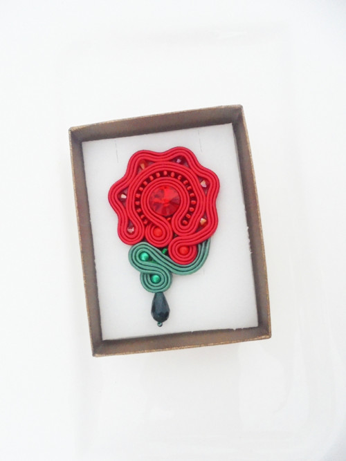 Soutache brošňa — foto 2