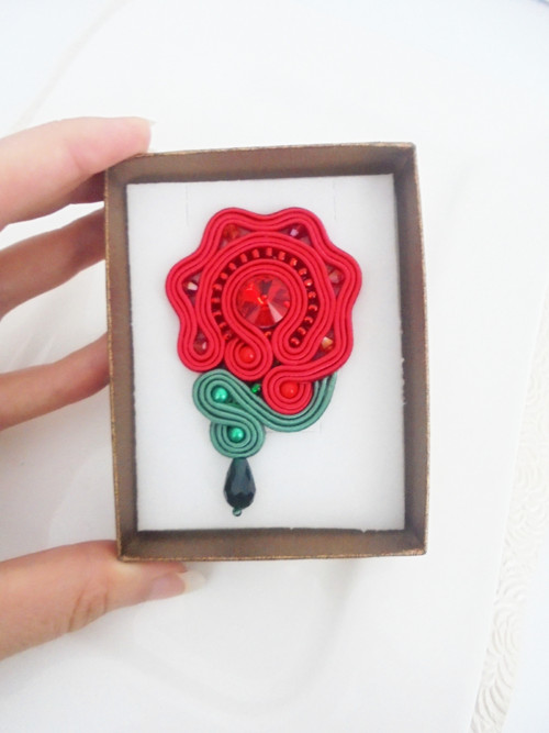 Soutache brošňa — foto 3