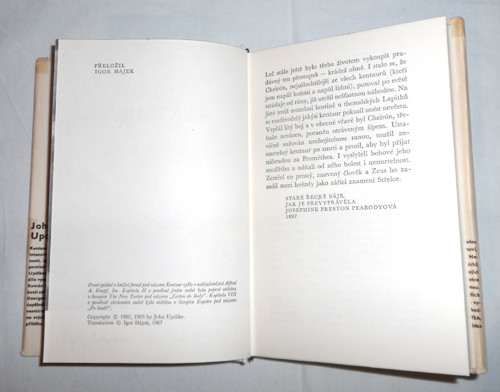 John Updike: KENTAUR, 1967 — foto 4