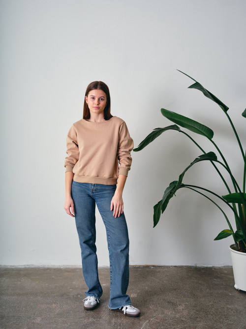 Mikina Twist - Piesková — foto 4