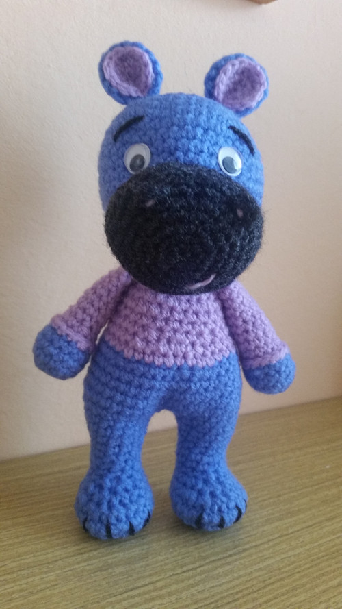 Háčkovaný hrošík Hippo — foto 2