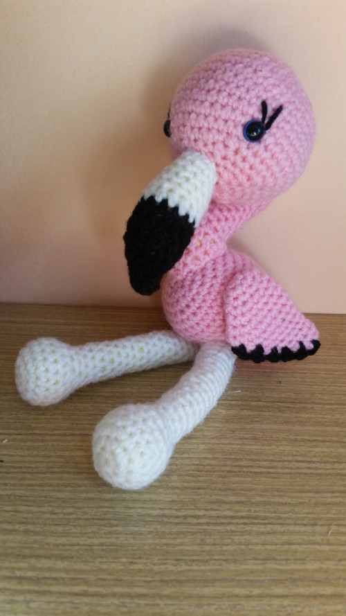 Háčkovaný plameňáček Flamingo — foto 5