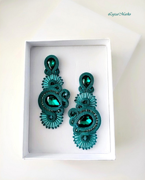 Serena soutache / sutaš náušnice — foto 2