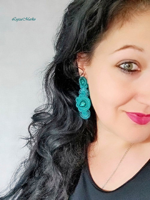 Serena soutache / sutaš náušnice — foto 6