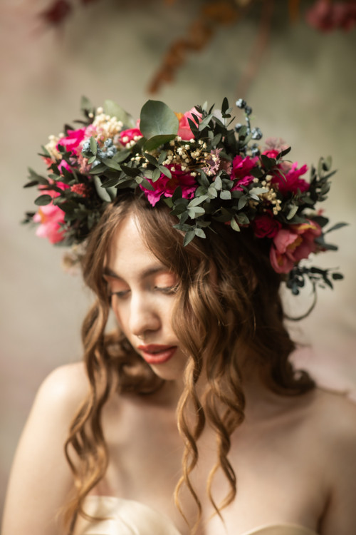 Boho věnec "polibky s chutí borůvek" — foto 2