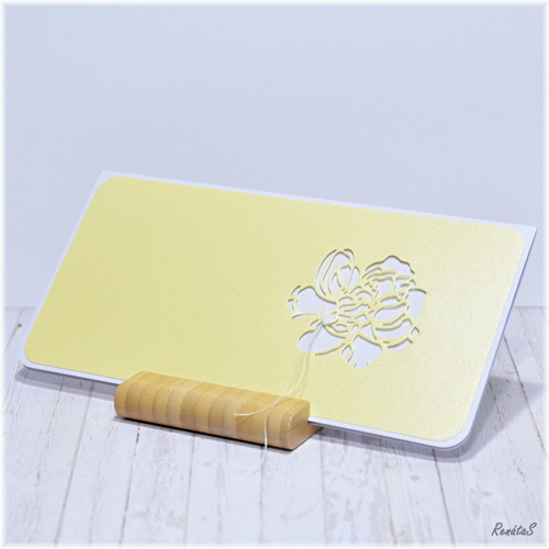 Darovací obálka / přání - Yellow rose — foto 3