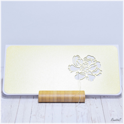 Darovací obálka / přání - Yellow rose — foto 2