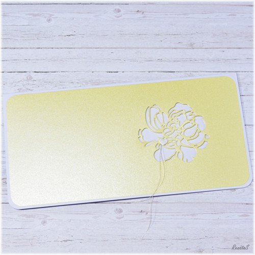 Darovací obálka / přání - Yellow rose — foto 4