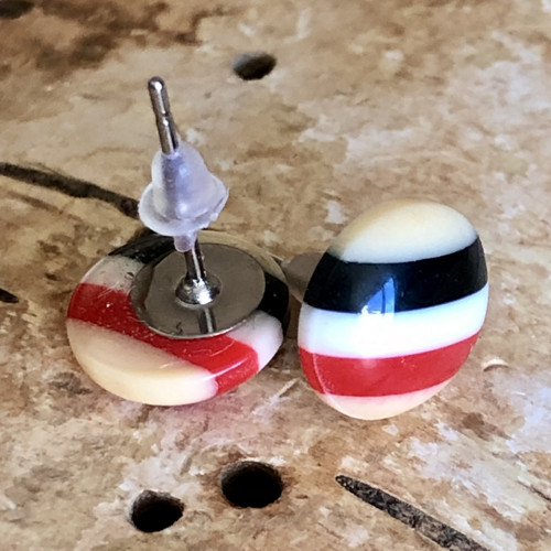 Náušnice Puzety - Čtyřbarevné — foto 3