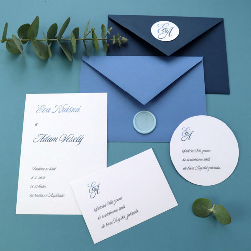 Monogram 1 - modré oznámení — foto 6