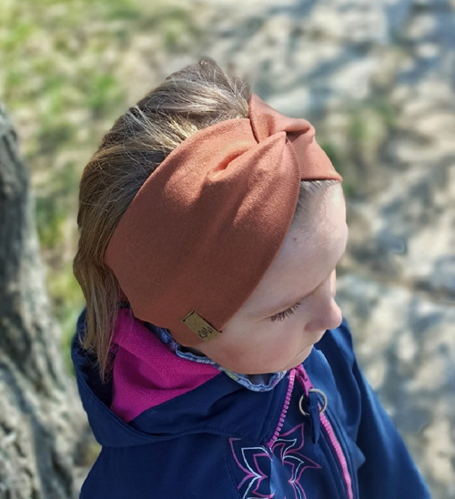 Čelenka turban - Hnědá — foto 2