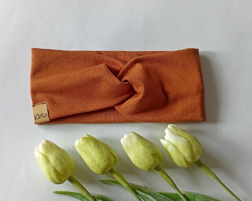 Čelenka turban - Hnědá — foto 3