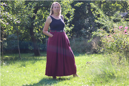 Lněná sukně krepovaná — foto 2