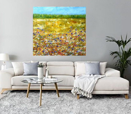 Chrpy....100x110cm — foto 4