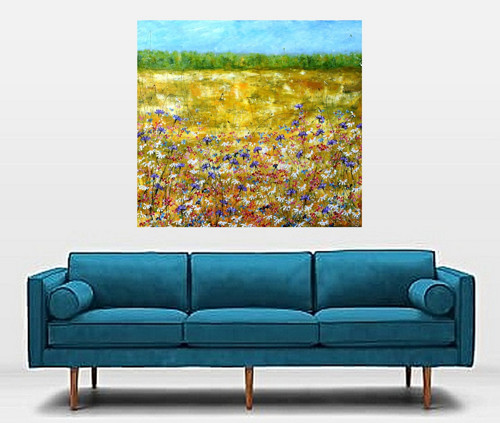 Chrpy....100x110cm — foto 6