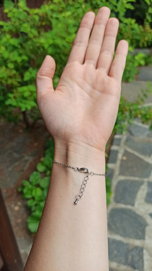 Náramek Emboss placička (ocel) — foto 3