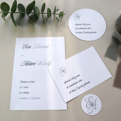 Monogram 1 - šedé oznámení — foto 6