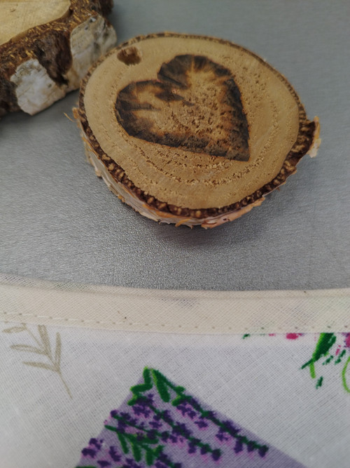 Zástěra za krk LEVANDULE S KRÉMOVOU — foto 2