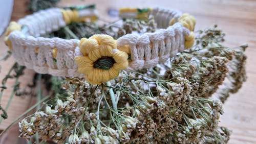 Boho čelenka / kytičková / dětská — foto 5