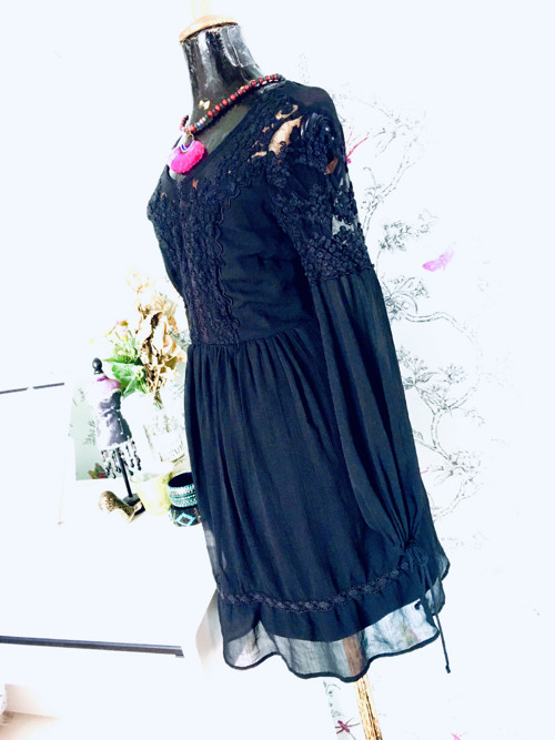 Šaty BOHO BLACK — foto 3