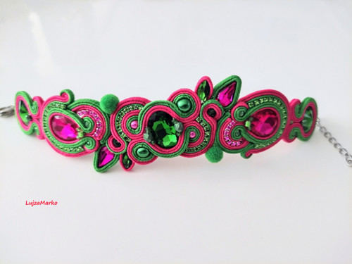 Romina soutache / sutaš náramek — foto 2