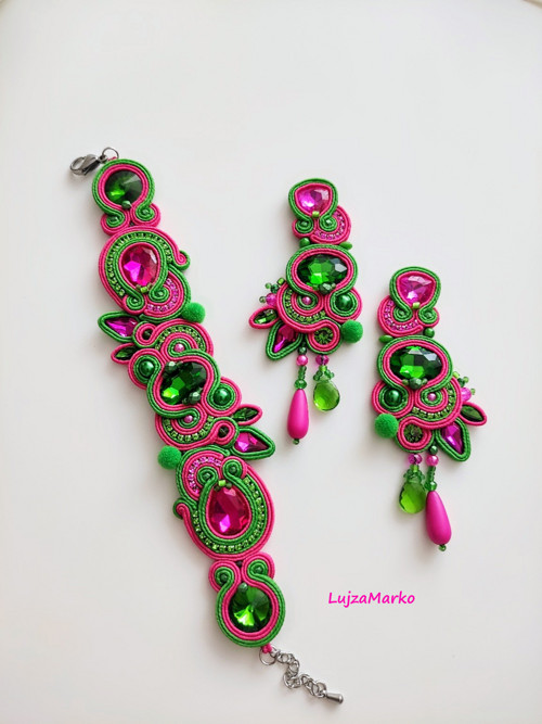 Romina soutache / sutaš náramek — foto 6