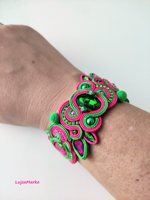 Romina soutache / sutaš náramek — foto 3