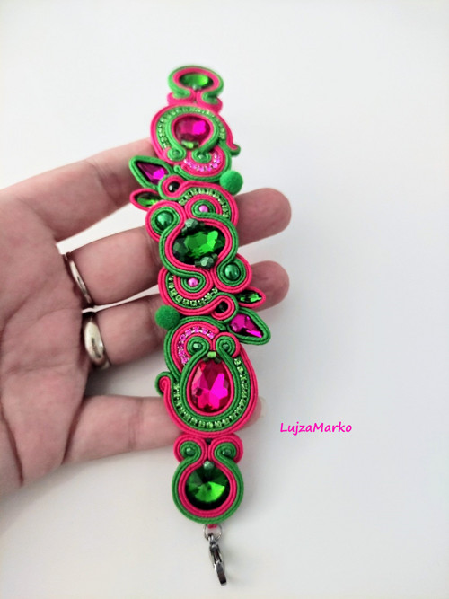 Romina soutache / sutaš náramek — foto 4
