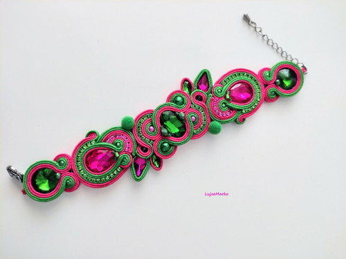 Romina soutache / sutaš náramek — foto 5