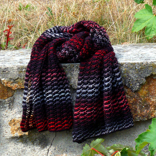 Dlouhá pletená šála - MAGIC (merino) — foto 3