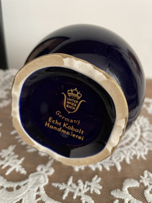 Vázička retro kobalt — foto 2