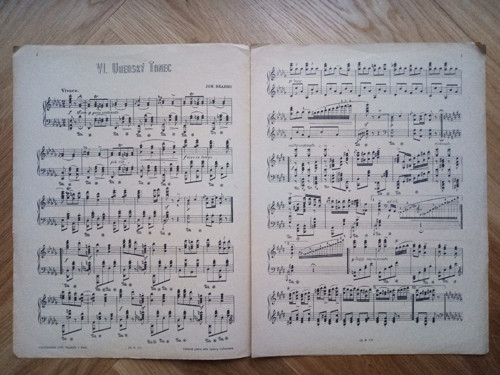 Vintage noty - J. Brahms: Uherský tanec 6 — foto 2