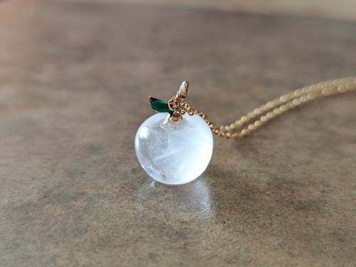 Řetízek s jablíčkem - křišťál — foto 3