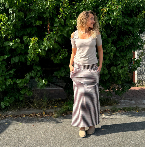 Dlouhá sukně pruhovaná — foto 3